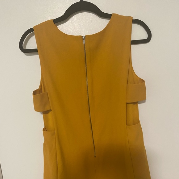 Forever 21 Side Cut Out Mustard Dress - Picture 5 of 10